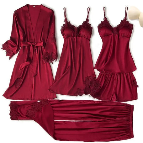 Luxe Satin Lace Pyjama Set