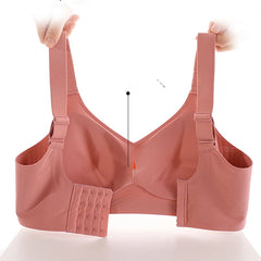Seamless Wire-Free Push-Up Bra – Large Size, Soft Support & Adjustable Fit