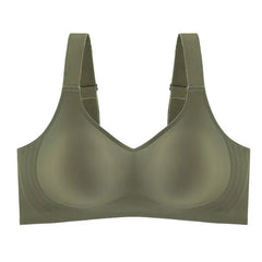 Seamless Wire-Free Push-Up Bra – Large Size, Soft Support & Adjustable Fit