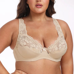 Lace Underwire Bra – Plus Size Unlined Sexy Lingerie for Women