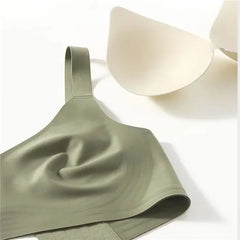 Seamless Anti-Sagging Wireless Bra – Large Size, Adjustable & Supportive