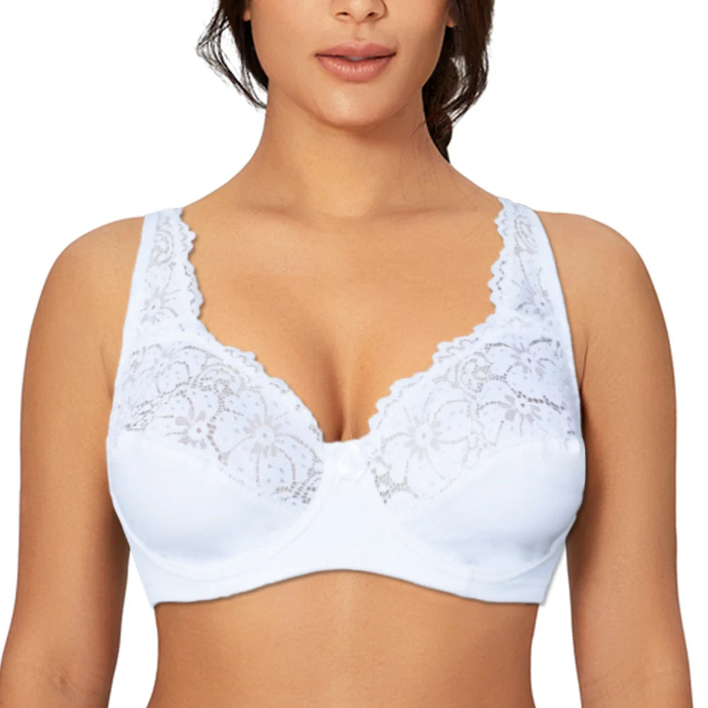 Lace Underwire Bra – Plus Size Unlined Sexy Lingerie for Women