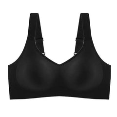Seamless Wire-Free Push-Up Bra – Large Size, Soft Support & Adjustable Fit