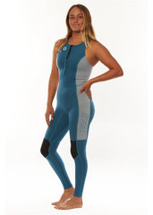 Sisstrevolution Women's 7 Seas 2/2mm Long Jane Wetsuit, Front Zip