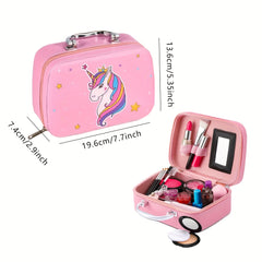 Deluxe Unicorn Makeup Playset – Realistic Cosmetic Kit for Girls