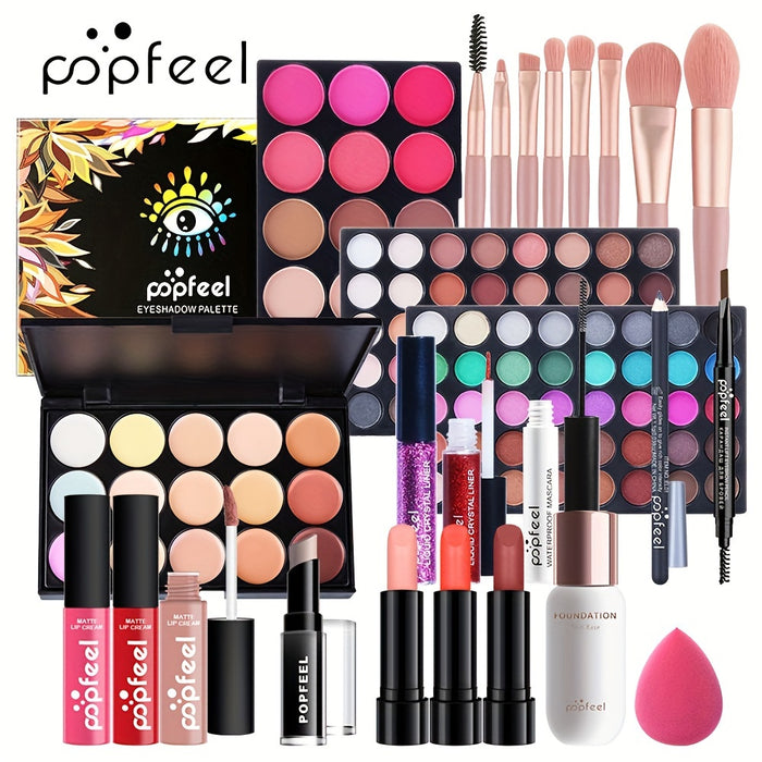 POPFEEL Comprehensive Multi-Function Makeup Set, All-in-One Beauty Collection