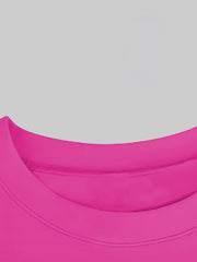 3-Pack Girls' Quick-Dry Crew Neck T-Shirts – Lightweight & Stretchy