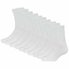 Kids' Athletic Socks Pack of 10 Pairs Cushioned Breathable Moisture-Wicking