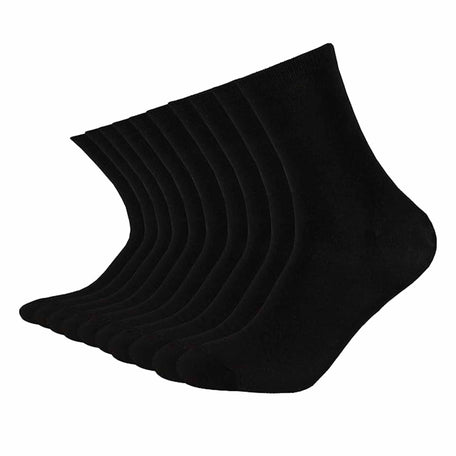 Women's Ankle Socks Black 10 Pairs Modal Cotton Breathable Moisture Wicking