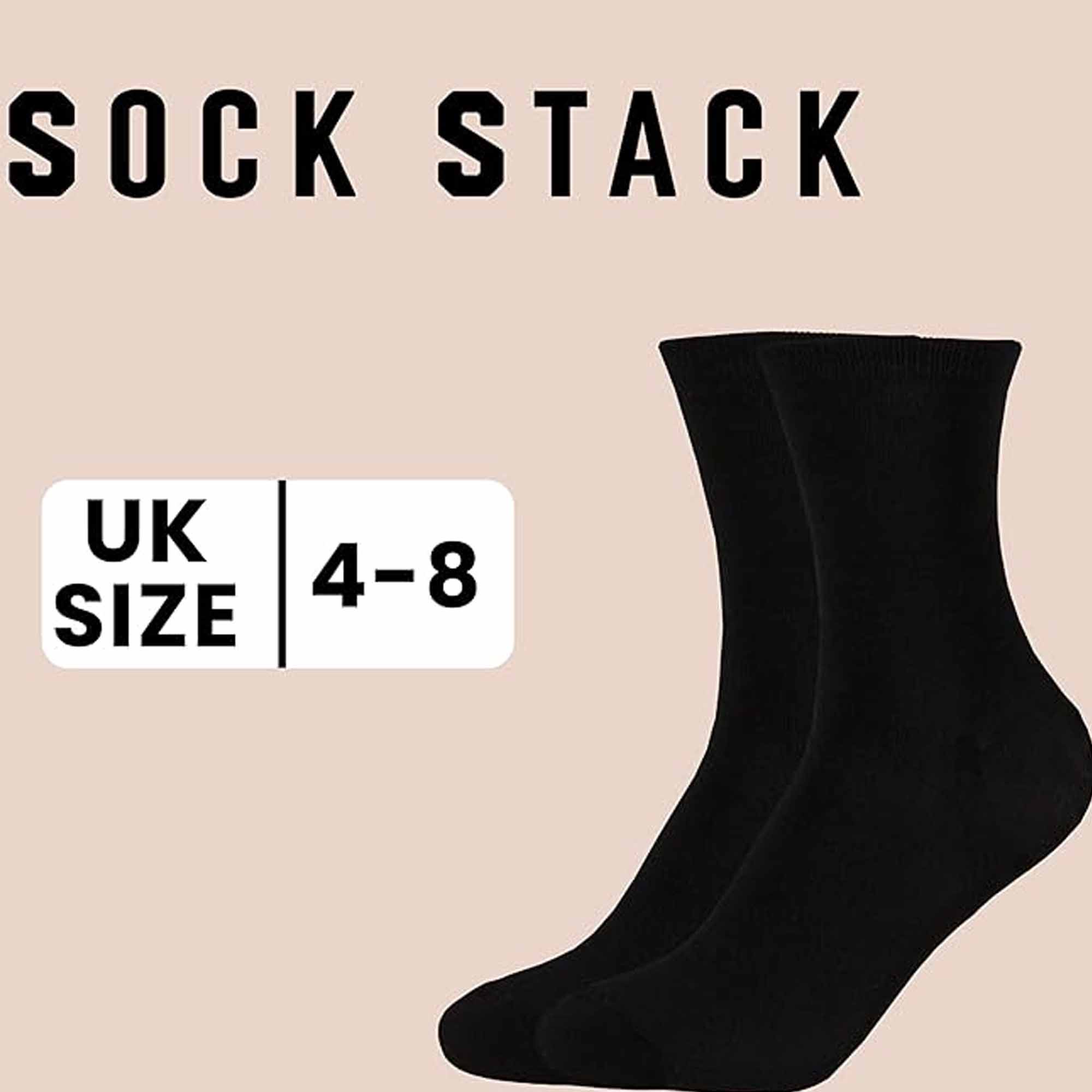 Women's Ankle Socks Black 10 Pairs Modal Cotton Breathable Moisture Wicking