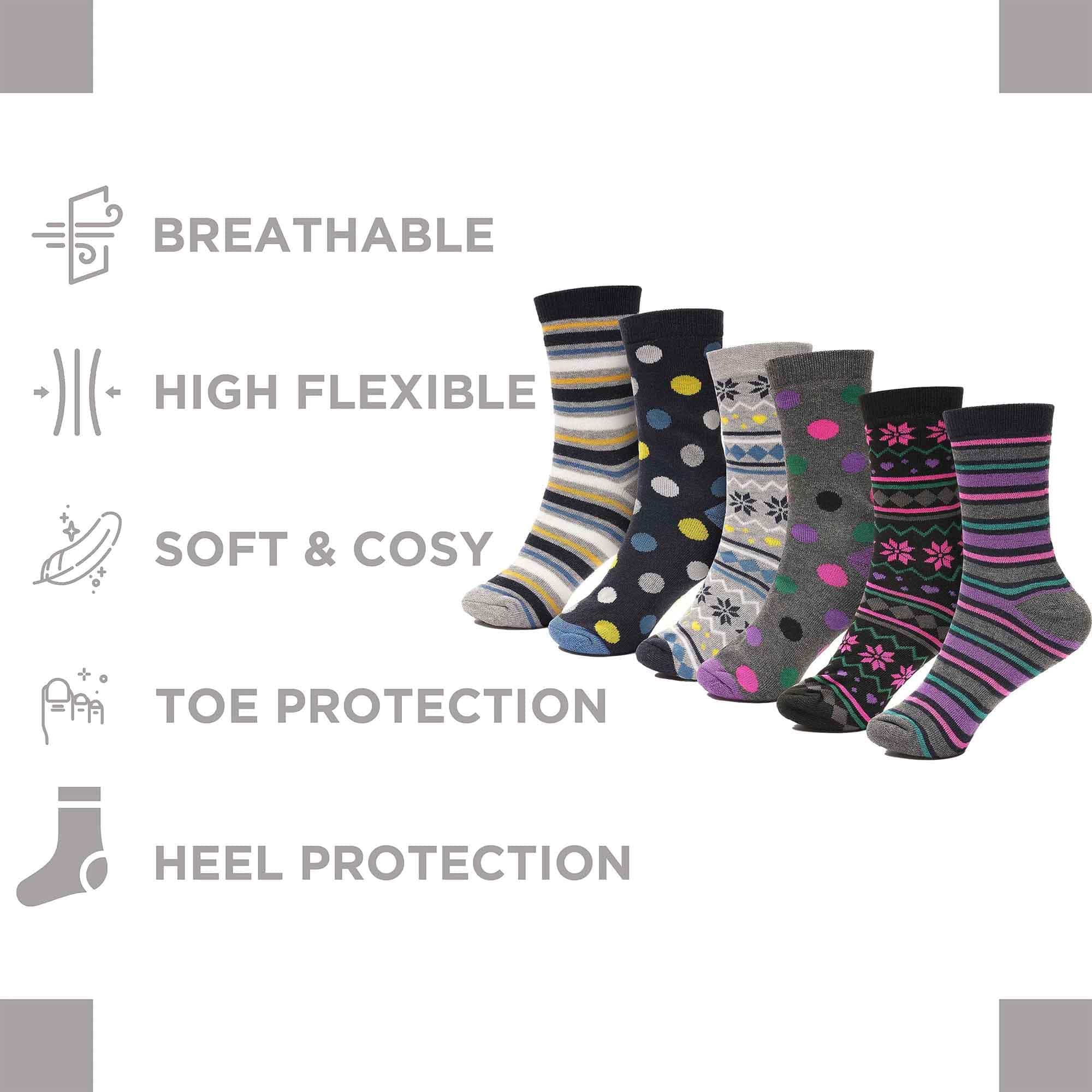 Women's Thermal Socks 12 Pack 2.3 Tog Extra Warm Work Boots Outdoor