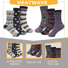 Women's Thermal Socks 12 Pack 2.3 Tog Extra Warm Work Boots Outdoor