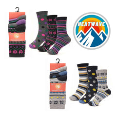 Women's Thermal Socks 12 Pack 2.3 Tog Extra Warm Work Boots Outdoor