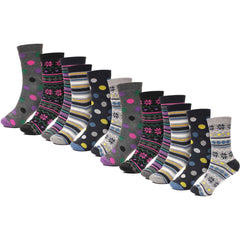 Women's Thermal Socks 12 Pack 2.3 Tog Extra Warm Work Boots Outdoor