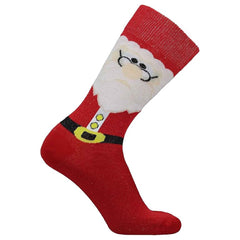 Men's Christmas Socks 12 Pairs Cotton Rich Festive Novelty Designs Santa Claus