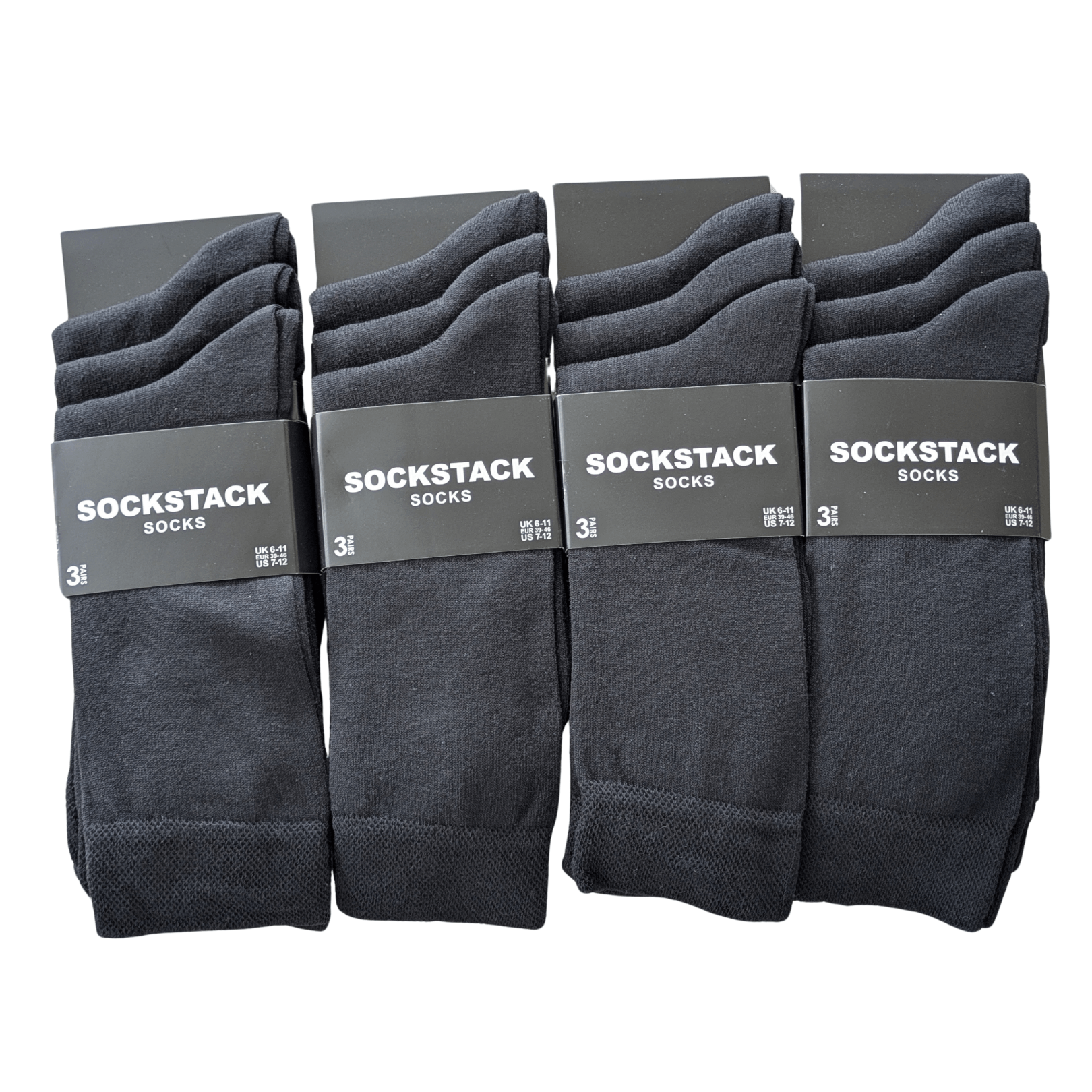 Men's Colourful Heel Toe Black Argyle Diamond Socks