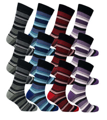 Men's Colourful Heel Toe Black Argyle Diamond Socks