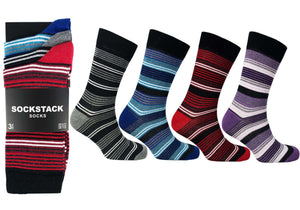 Men's Colourful Heel Toe Black Argyle Diamond Socks