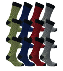 Men's Colourful Heel Toe Black Argyle Diamond Socks