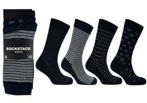 Men's Colourful Heel Toe Black Argyle Diamond Socks