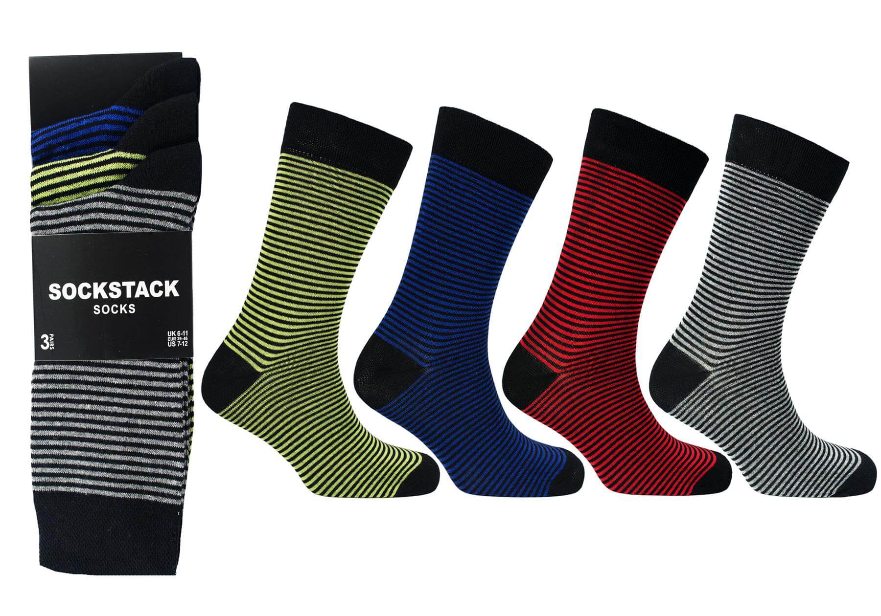 Men's Colourful Heel Toe Black Argyle Diamond Socks