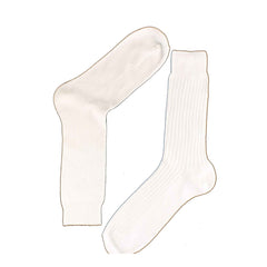 Men's 12 Pairs Seamless Toe Dress Socks 100% Cotton Ribbed Moisture-Wicking