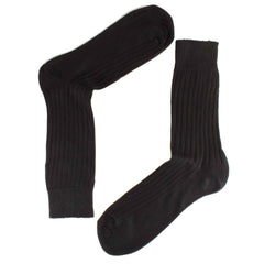 Men's 12 Pairs Seamless Toe Dress Socks 100% Cotton Ribbed Moisture-Wicking