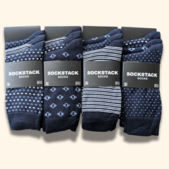 Men's Socks 12 Pairs Cotton Colorful Heel Toe Black Argyle Diamond Easycare