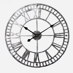 Modern 3D Metal Wall Clock – Silent Nordic Roman Numeral Clock for Home & Office