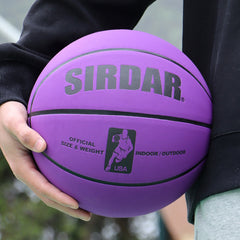 Official Size 7 Purple Basketball – High-Elasticity & Soft Touch