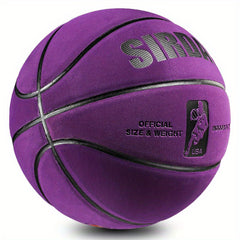 Official Size 7 Purple Basketball – High-Elasticity & Soft Touch