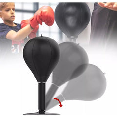 Relaxing Desktop Boxing Speed Ball – Stress-Relief Punching Bag with Suction Cup