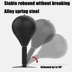 Relaxing Desktop Boxing Speed Ball – Stress-Relief Punching Bag with Suction Cup