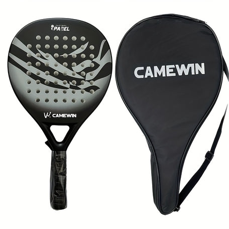 Camewin Carbon Fiber Padel Racket – Soft EVA Face & Paddle Bag
