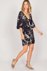 Cross My Heart Printed Dress with Tasselled Waist