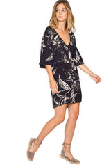 Cross My Heart Printed Dress with Tasselled Waist