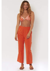 Sisstrevolution Women's Glowing Rays Cropped Gauze Trousers, Cotton