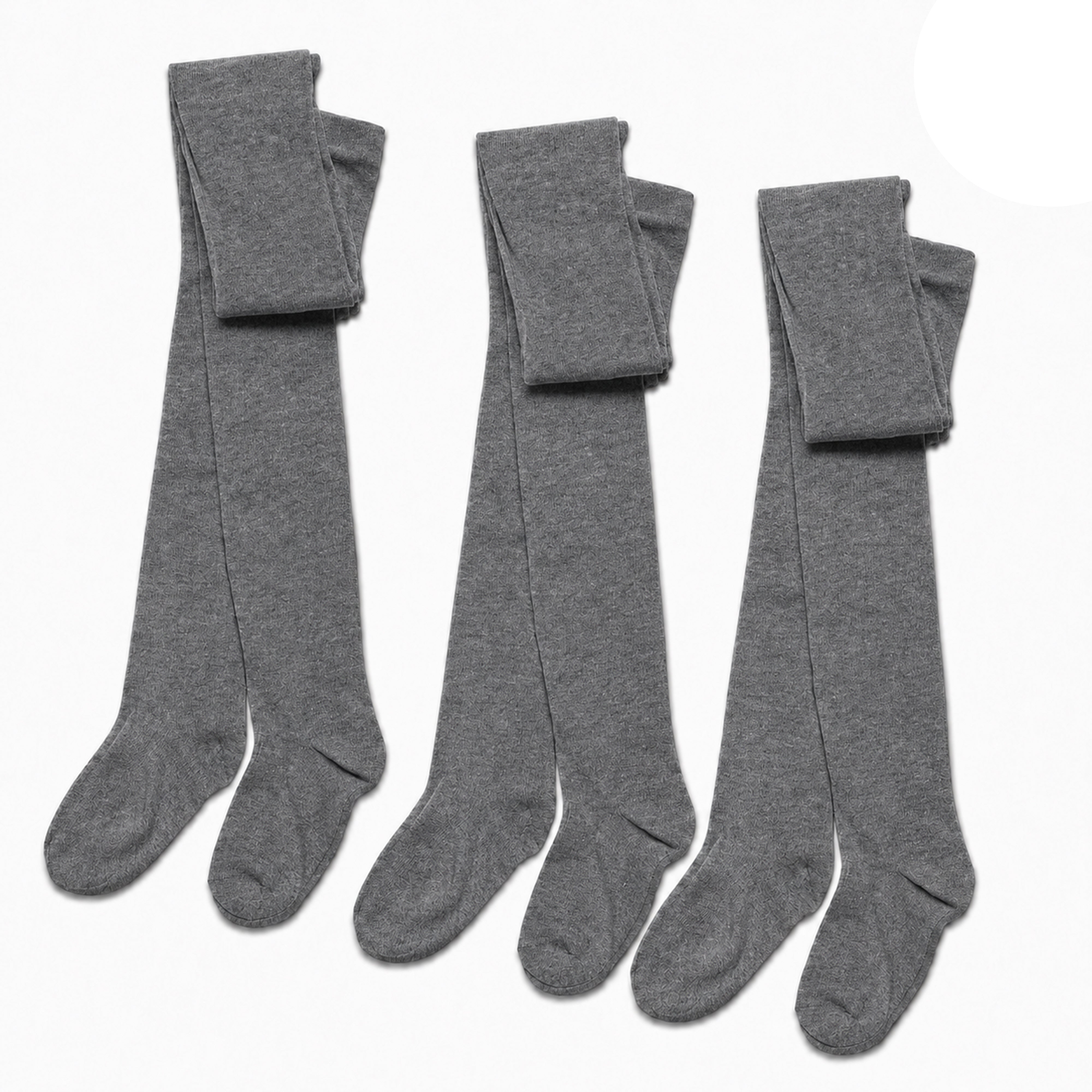 Girls' Cotton Lycra School Tights 3 Pack – Ages 3–12