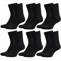 6 Pairs Kids' Cotton Rich School Socks Ankle Breathable Durable Uniform Unisex