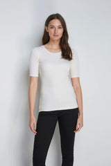 Women's Half Sleeve Crew Neck T-Shirt – Cotton Modal, UK 8-16