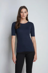 Women's Half Sleeve Crew Neck T-Shirt – Cotton Modal, UK 8-16