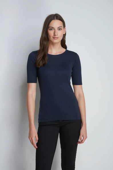 Women's Half Sleeve Crew Neck T-Shirt – Cotton Modal, UK 8-16