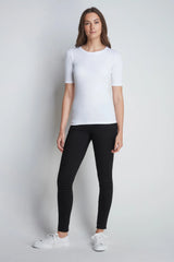 Women's Half Sleeve Crew Neck T-Shirt – Cotton Modal, UK 8-16