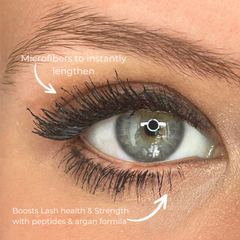 Argan Peptide Mascara 6ml – Blackest Black, Clump Free, 24 Hour Wear