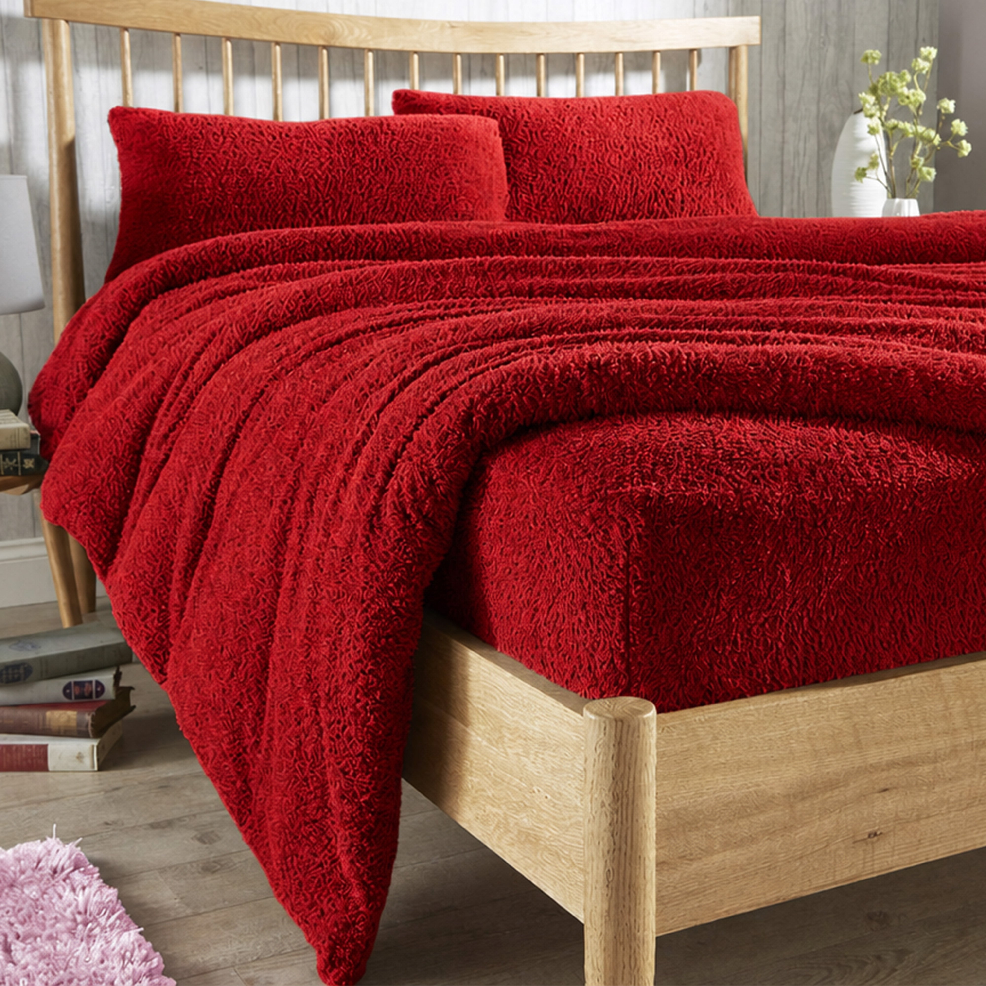 Olivia Rocco Teddy Fleece Extra Deep Fitted Sheet, Elasticated
