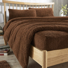 Olivia Rocco Teddy Fleece Extra Deep Fitted Sheet, Elasticated