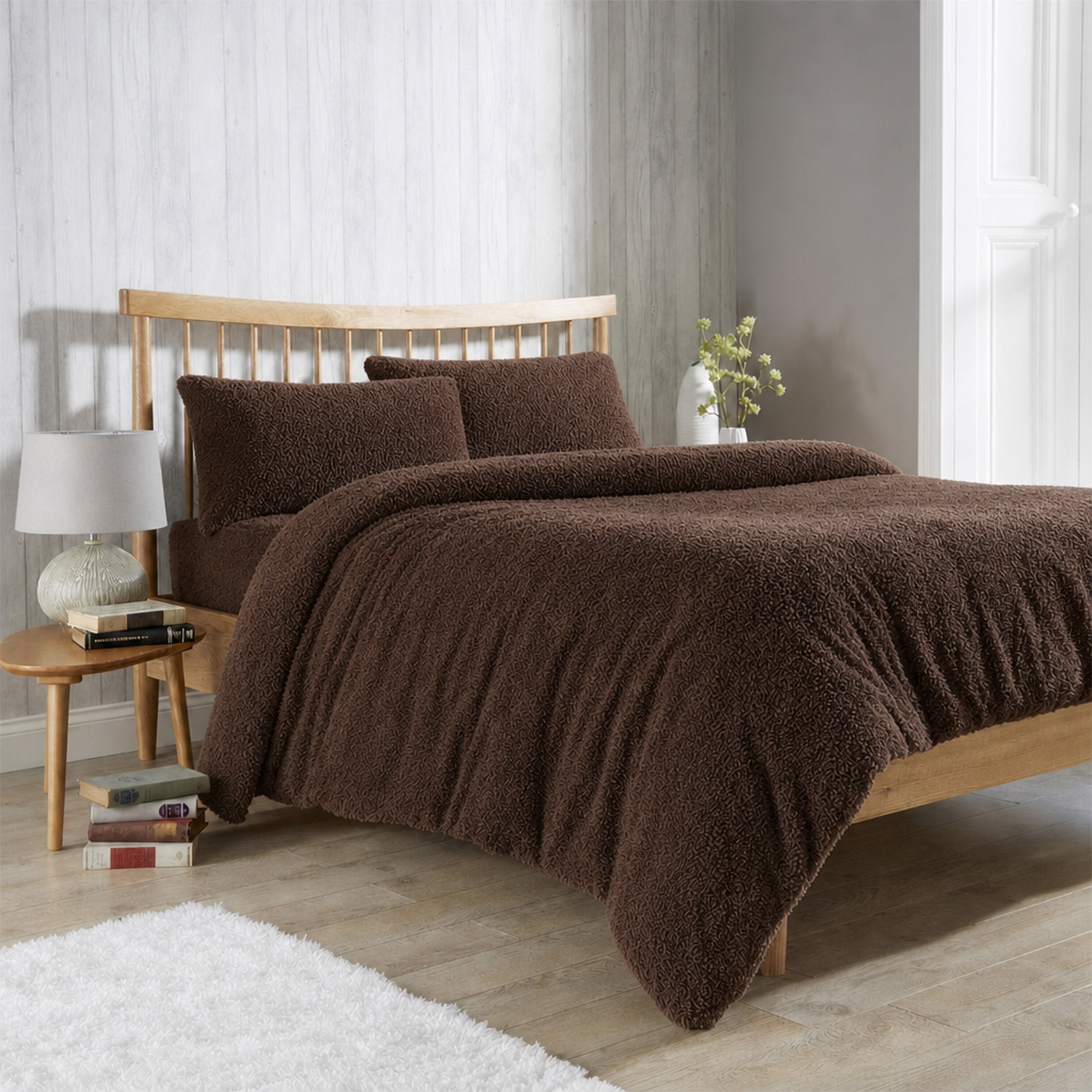 Olivia Rocco Teddy Fleece Duvet Cover Set, Single to Super King