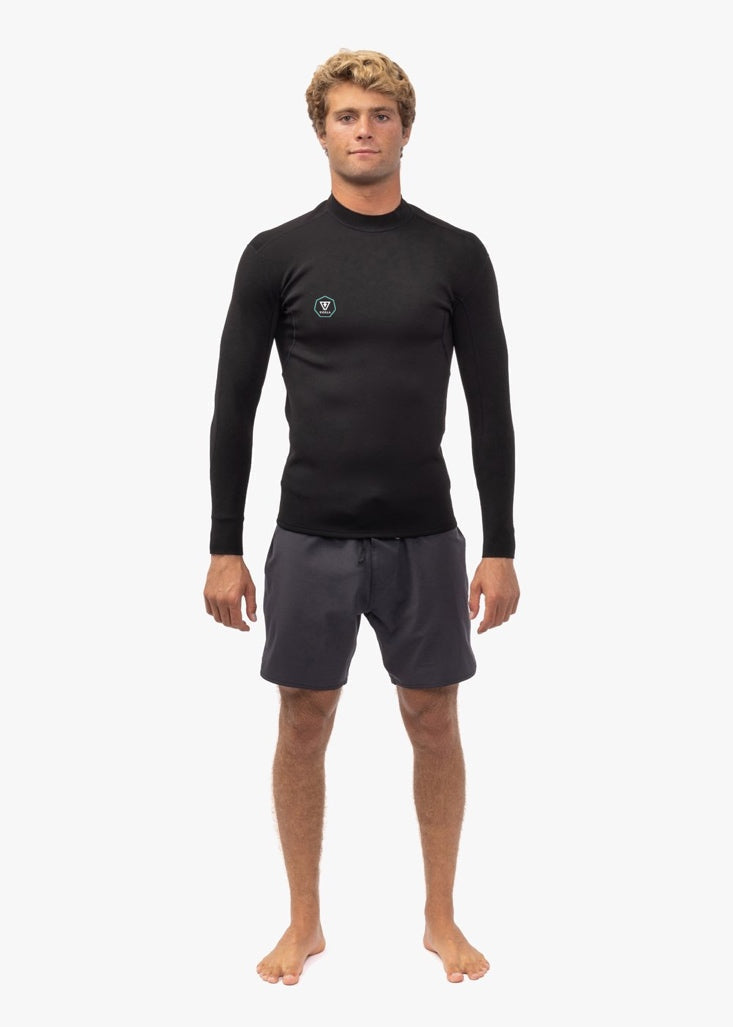 Vissla Men's 7 Seas 1mm Long Sleeve Wetsuit Jacket, Back Zip