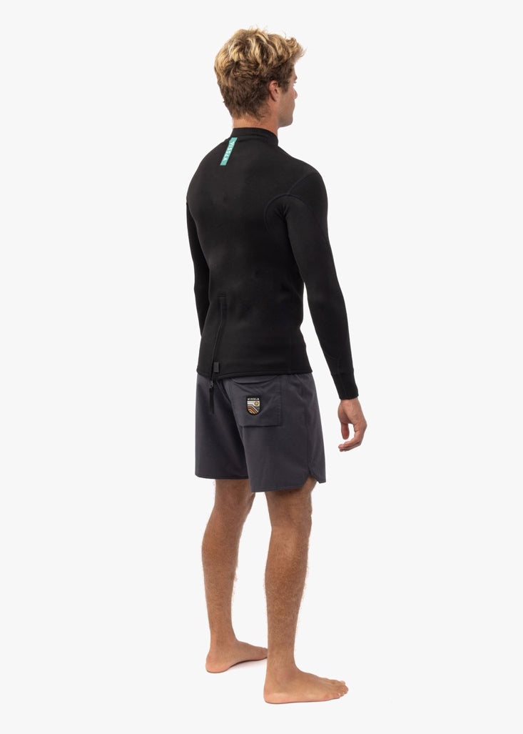 Vissla Men's 7 Seas 1mm Long Sleeve Wetsuit Jacket, Back Zip