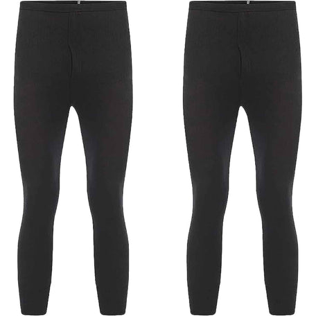 Boys' Long Johns 2 Pack Black Baselayer For School Camping And Skiing